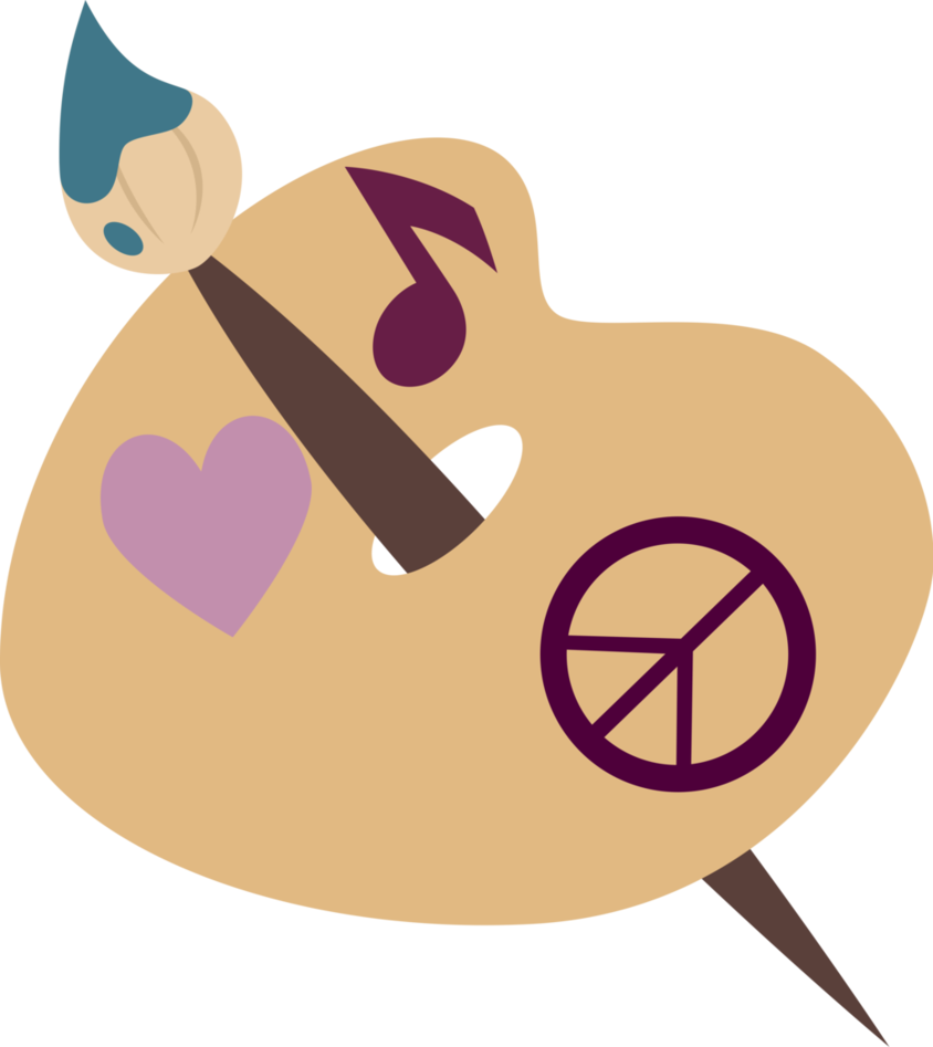 Headphone Clipart Cutie Mark - Mlp Hippie Cutie Mark (844x947)