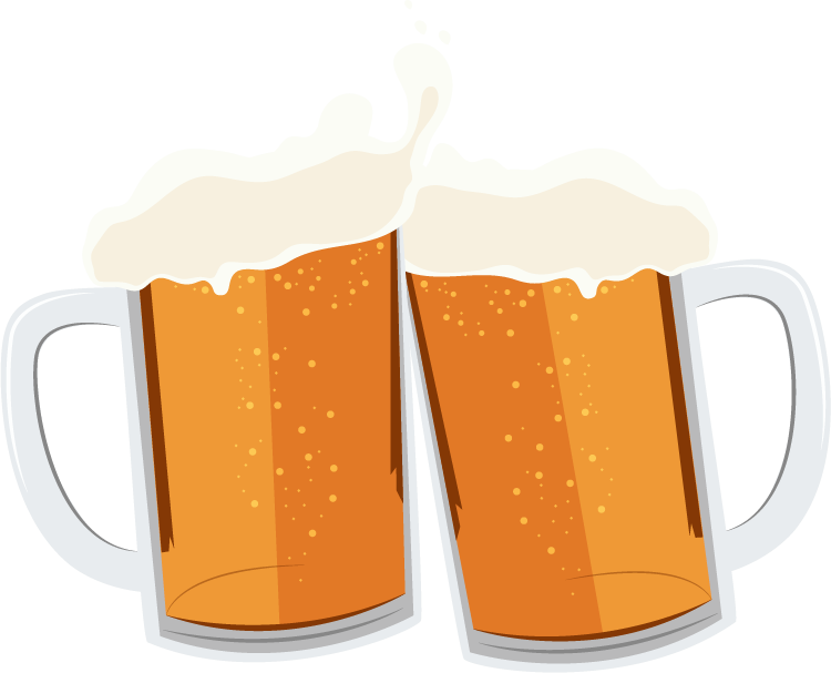 Beer Drawing Cartoon Euclidean Vector - Euclidean Vector (750x607)