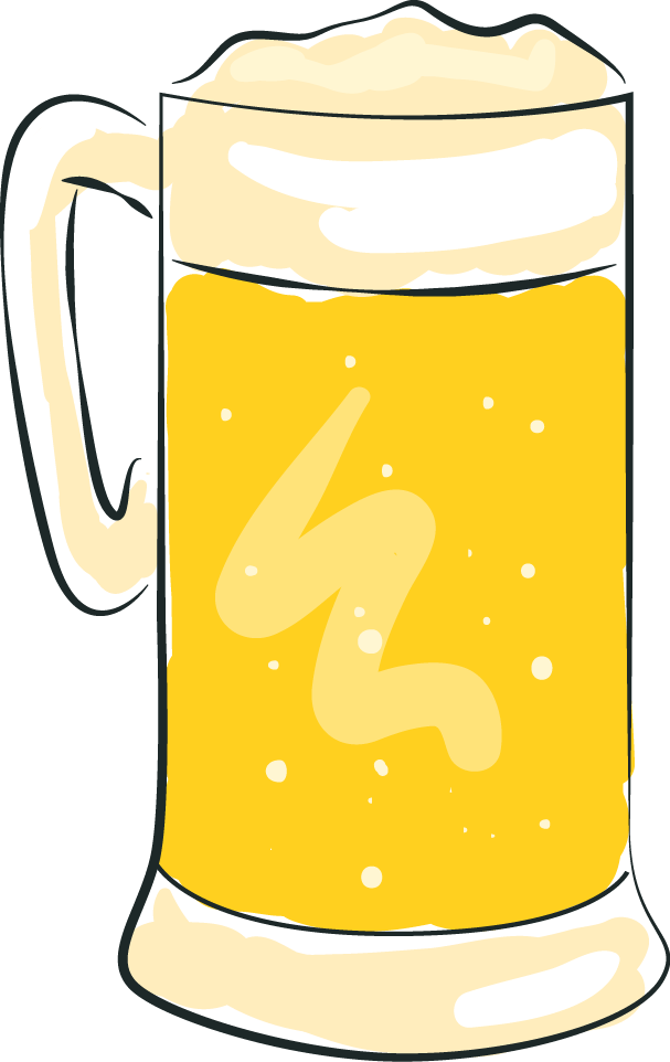 Beer Stein Beer Glassware - Illustration (607x962)