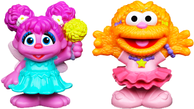 Playskool Sesame Street Abby Cadabby & Zoe 2-pack - Sesame Street Abby Zoe (400x400)