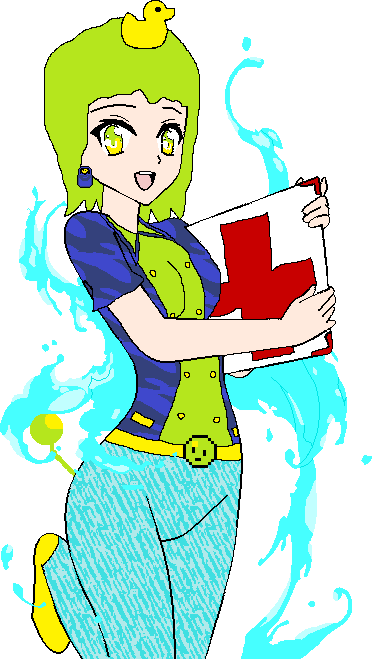 Nurse Woshua Humanoid By Bluesky Of Fire - Cartoon (372x659)