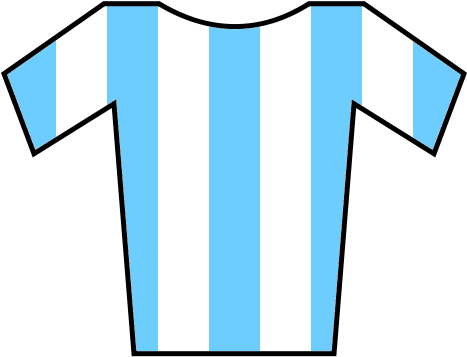 Soccer Jersey Sky Blue-white - Soccer Jersey .png (500x400)