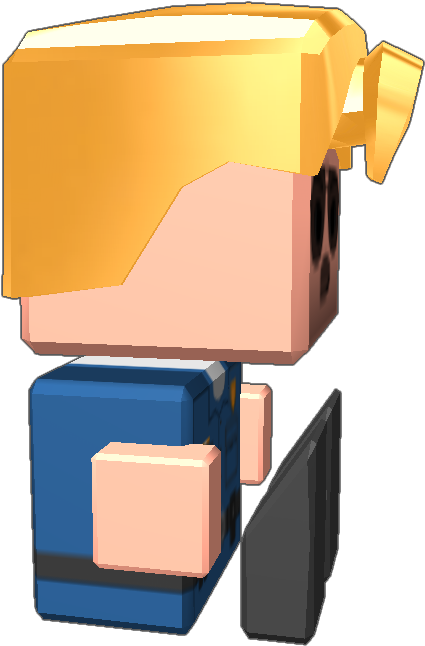 Gold Hair Cop - Case (768x768)