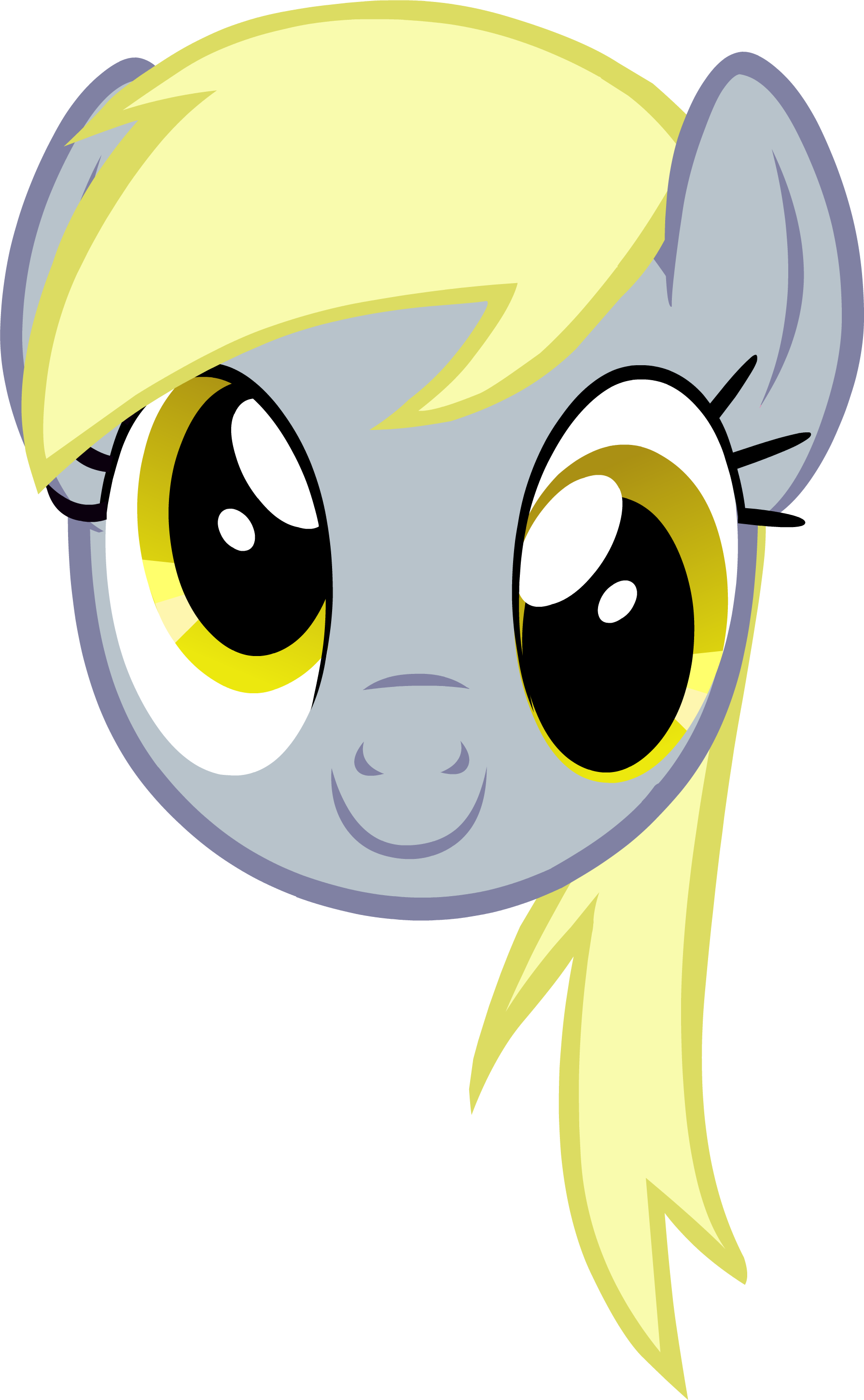 Derpy Hooves Headshot - Little Pony Characters Headshot (1790x2898)