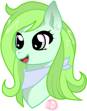 Pillow Mint Headshot By Dinodaimo - Cartoon (400x439)