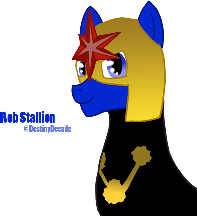 Rob Stallion Headshot By Ichigobunny - Cartoon (697x744)