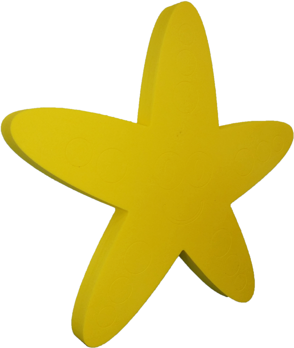 Chuck The Starfish™ Foam Pool Mat 24" X 24" X - Starfish (1000x1000)