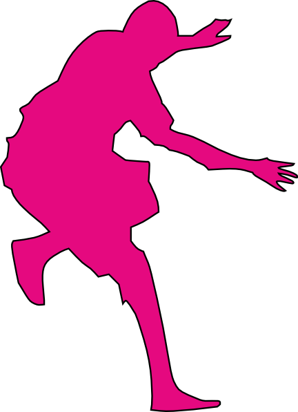 Jumper Clip Art At Clker - Jumping Silhouette (432x596)