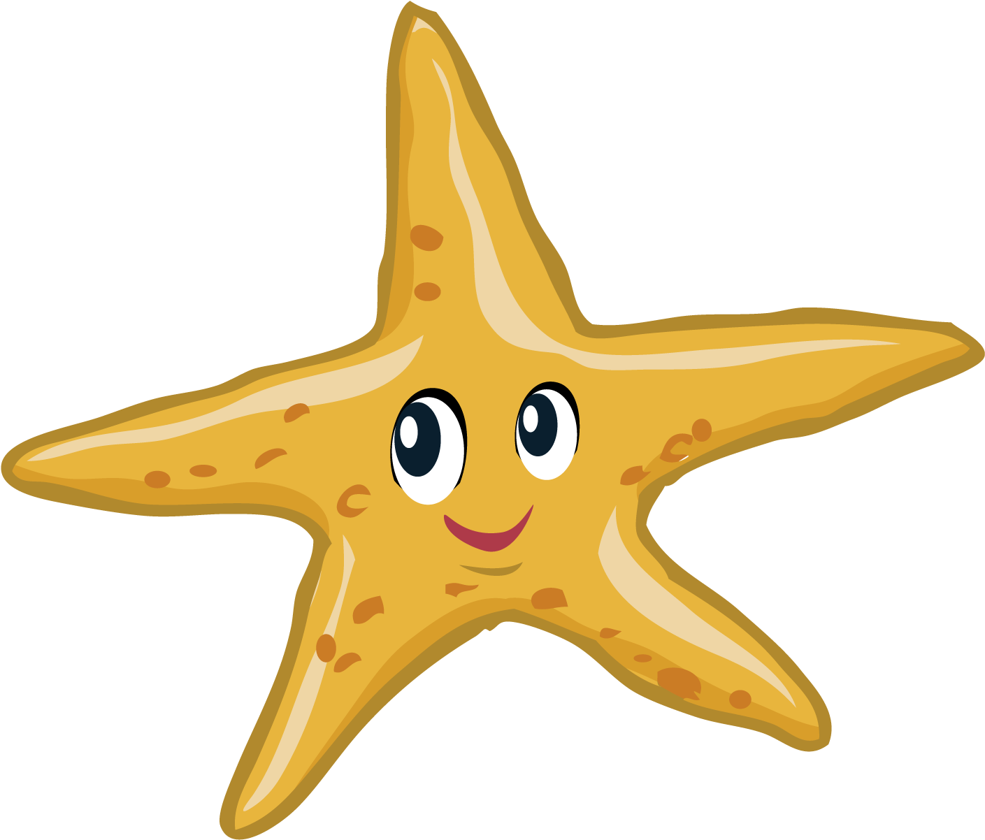 Starfish Clip Art - Vector Graphics (1500x1501)