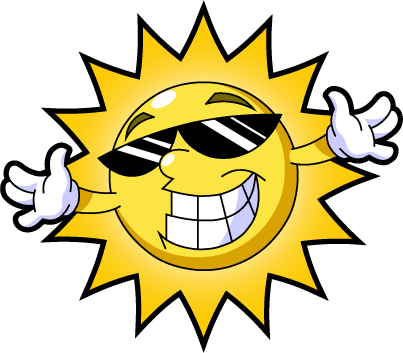 Free Sun Clipart No Background - Sun Silhouette (403x353)