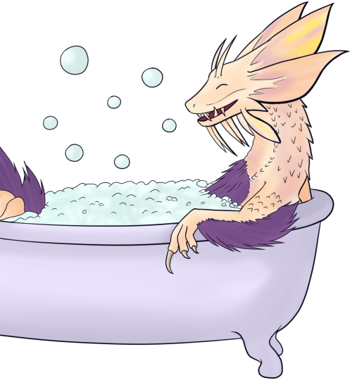 Bubble Dragon Taking A Bubble Bath - Monster Hunter (500x540)