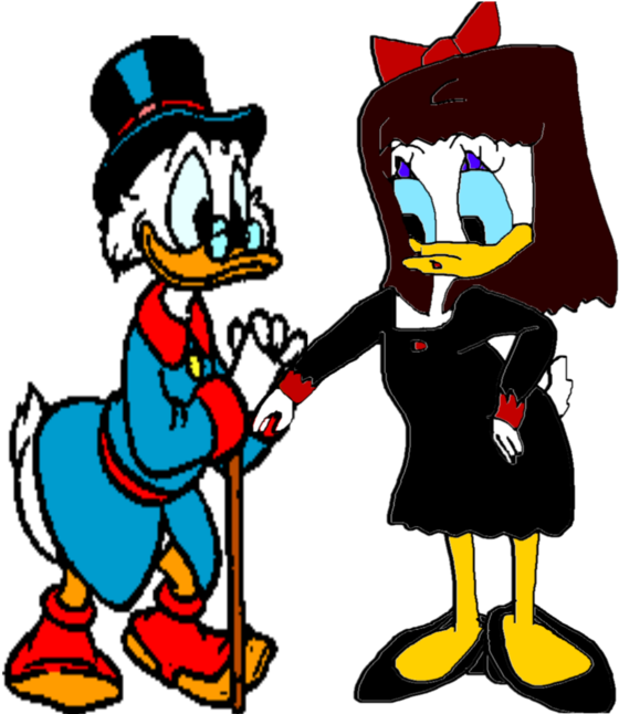 Scrooge Mcduck And Katie De Spell By 10katieturner - Children Clipart (1191x670)