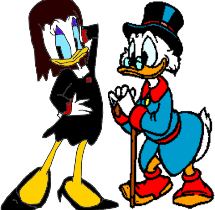 Katie De Spell And Scrooge Mcduck By 10katieturner - Cartoon (1191x670)