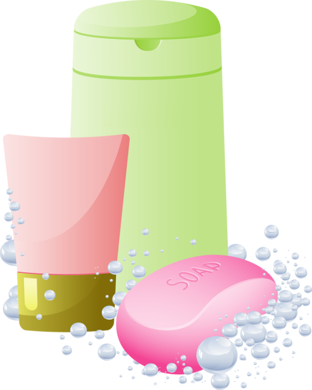 Bubble Clipart Shampoo - Soap And Shampoo Png (640x799)