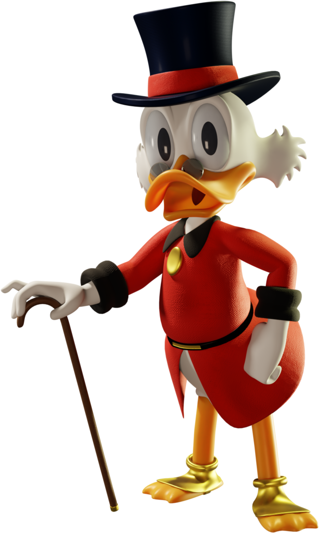 Scrooge Mcduck By Djebrayass - Scrooge Mcduck 3d Model (730x1095)