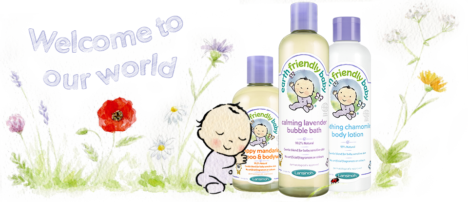 Hello And Welcome To Our World - (2 Pack) - Earth Friendly Baby - Calming Lavender Bubble (960x414)