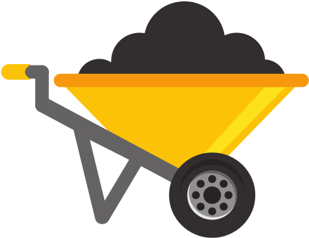 Wheelbarrow Tool Construction Icon - Construction (550x513)