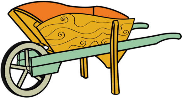 Wheelbarrows - Png Dibujos Carretillas (600x347)