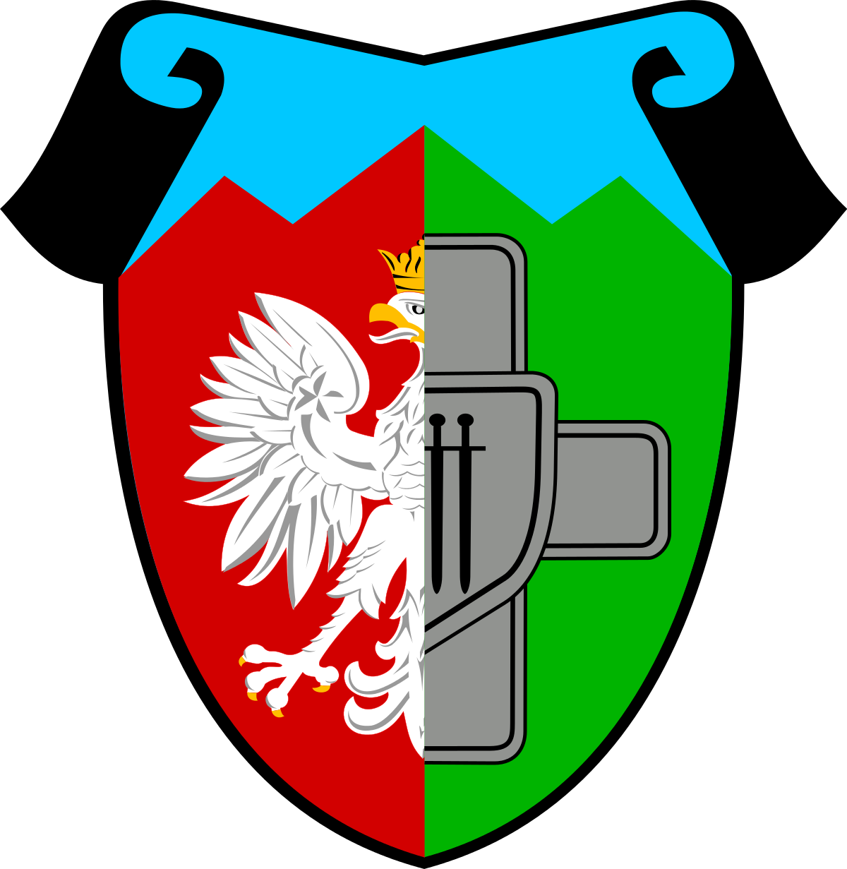 Gorka Clipart - Polish Eagle Flag (1200x1231)