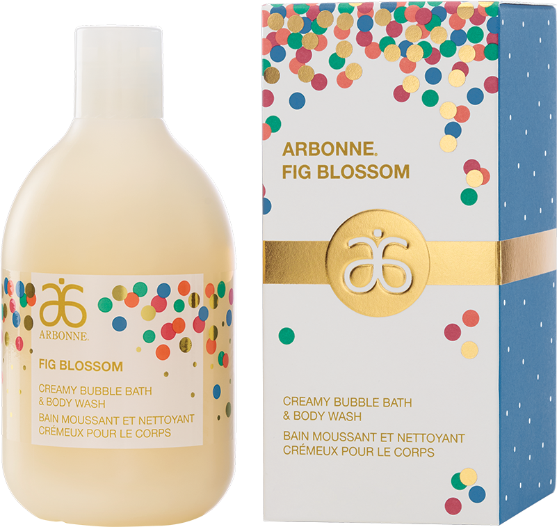 Fig Blossom Creamy Bubble Bath & Body Wash - Arbonne Holiday Products 2017 (840x900)