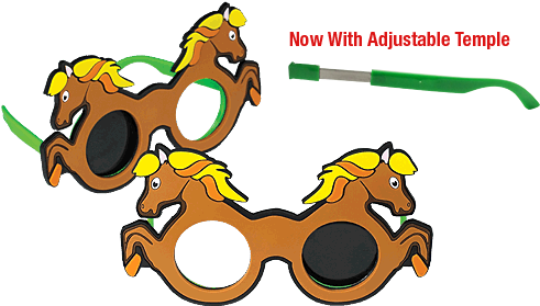 Horse Opaque Occluder Glasses - Good-lite Occluder Glasses, Opaque, Horse - 460900 (500x288)