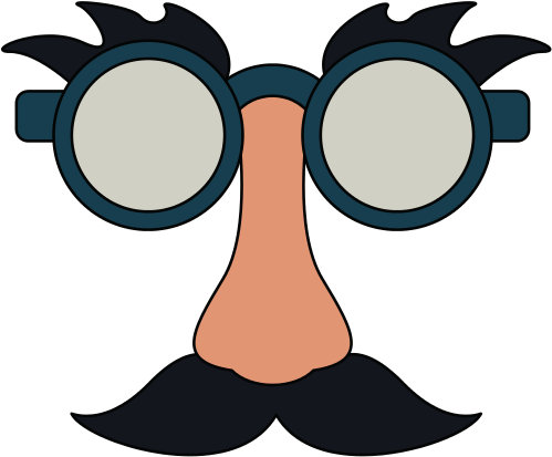 Glasses And Mustache Funny Mask - Illustration (550x550)