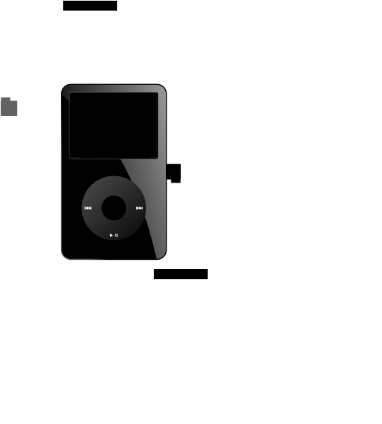 Ipod Black Old Clip Art At Clker - Ipod (546x598)