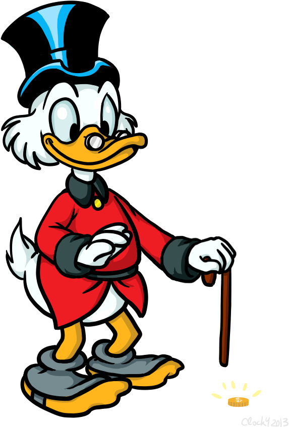 Idap Of Scrooge Mcduck - Cartoon (608x865)