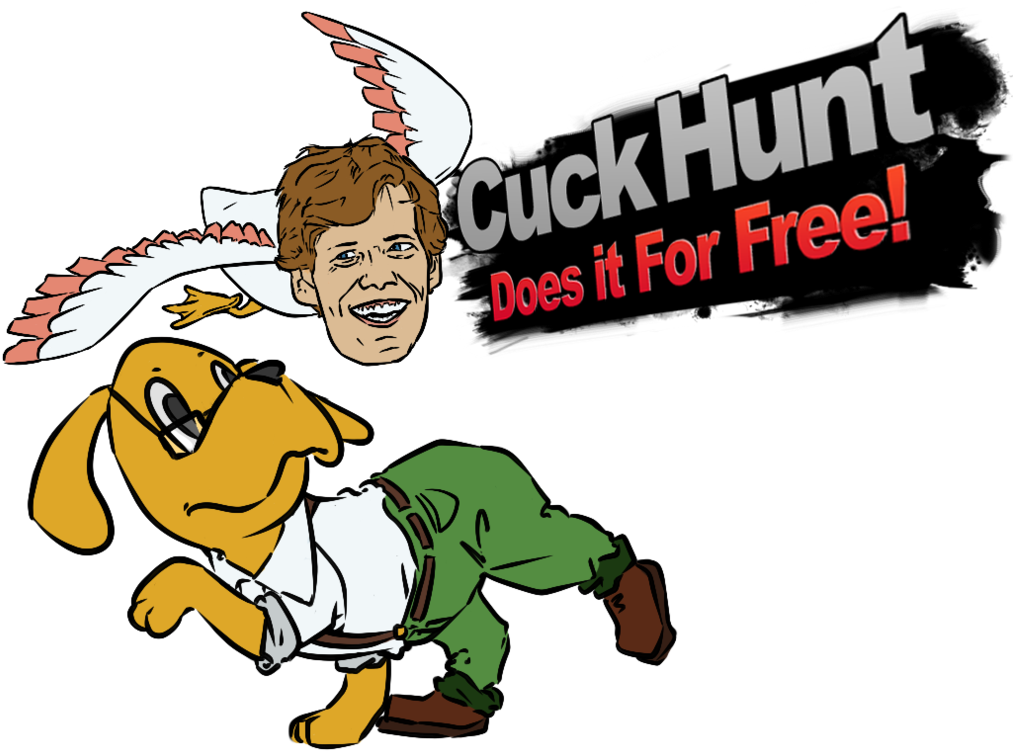 Cuckhunt Does It For Free Cartoon Text Clip Art Fictional - Clip Art (1024x758)