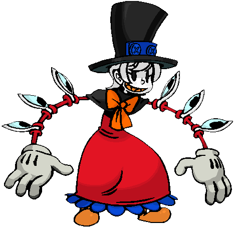 Scrooge Mcduck - Skullgirls Peacock Gif (509x475)