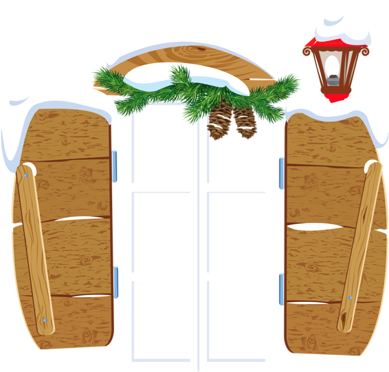 Transparent Christmas Window Png Clipart - Christmas Windows Clipart (600x574)