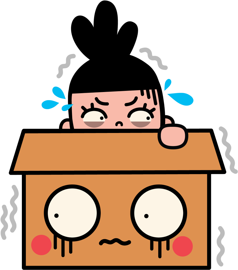 Facebook Stickers Box Girl - Facebook Stickers Box Girl (1000x1000)