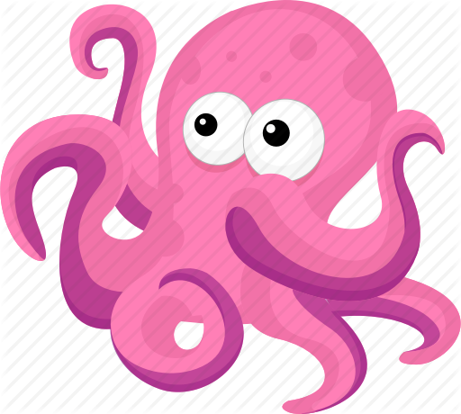 Cartoon Fish, Cartoon Octopus, Fish, Halobios, Marine - Cartoon Fish (512x460)