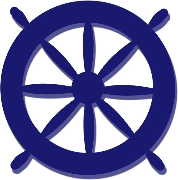 Clip Art Ship Wheel (588x596)