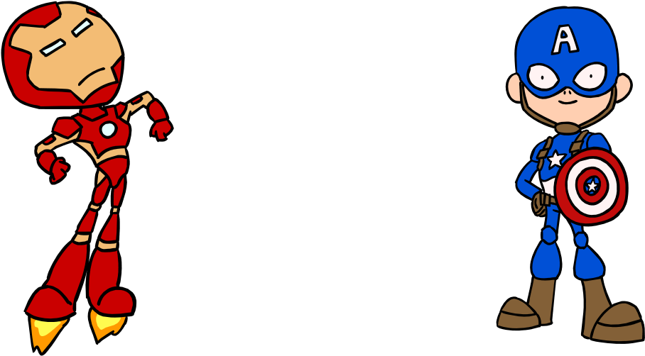 Drawn Toon Iron Man - Cartoon (1280x720)