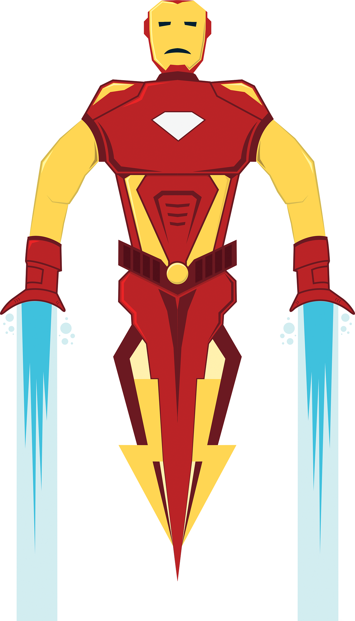 Iron Man Illustration Illustrated By Jon Feasby Self - Iron Man Illustration (1200x2101)