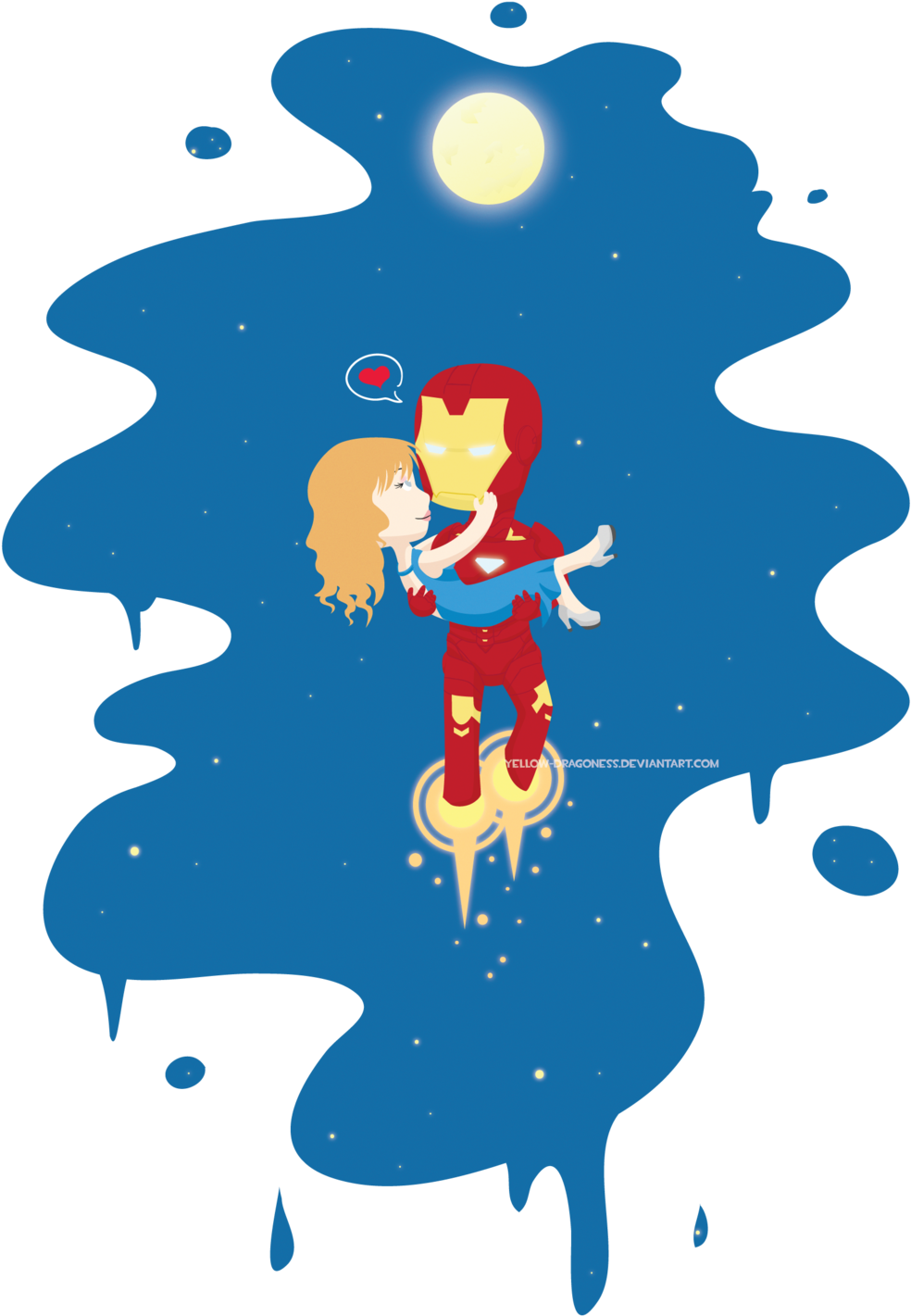 Iron Man 'n' Pepper By Yellow-dragoness - Iron Man (1024x1462)