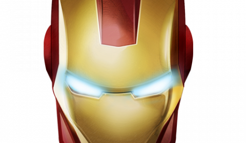 Iron Man Clipart - Mascara De Iron Man Dibujo (480x280)