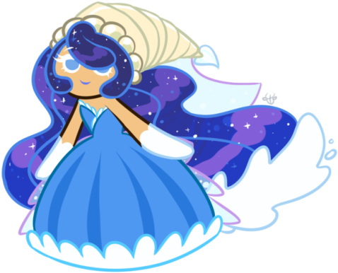 2 - Cookie Moonlight Cookie Sea Fairy Cookie (500x402)