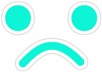 "sad Minifig Face By Customize My Minifig" Stickers - Target (375x360)