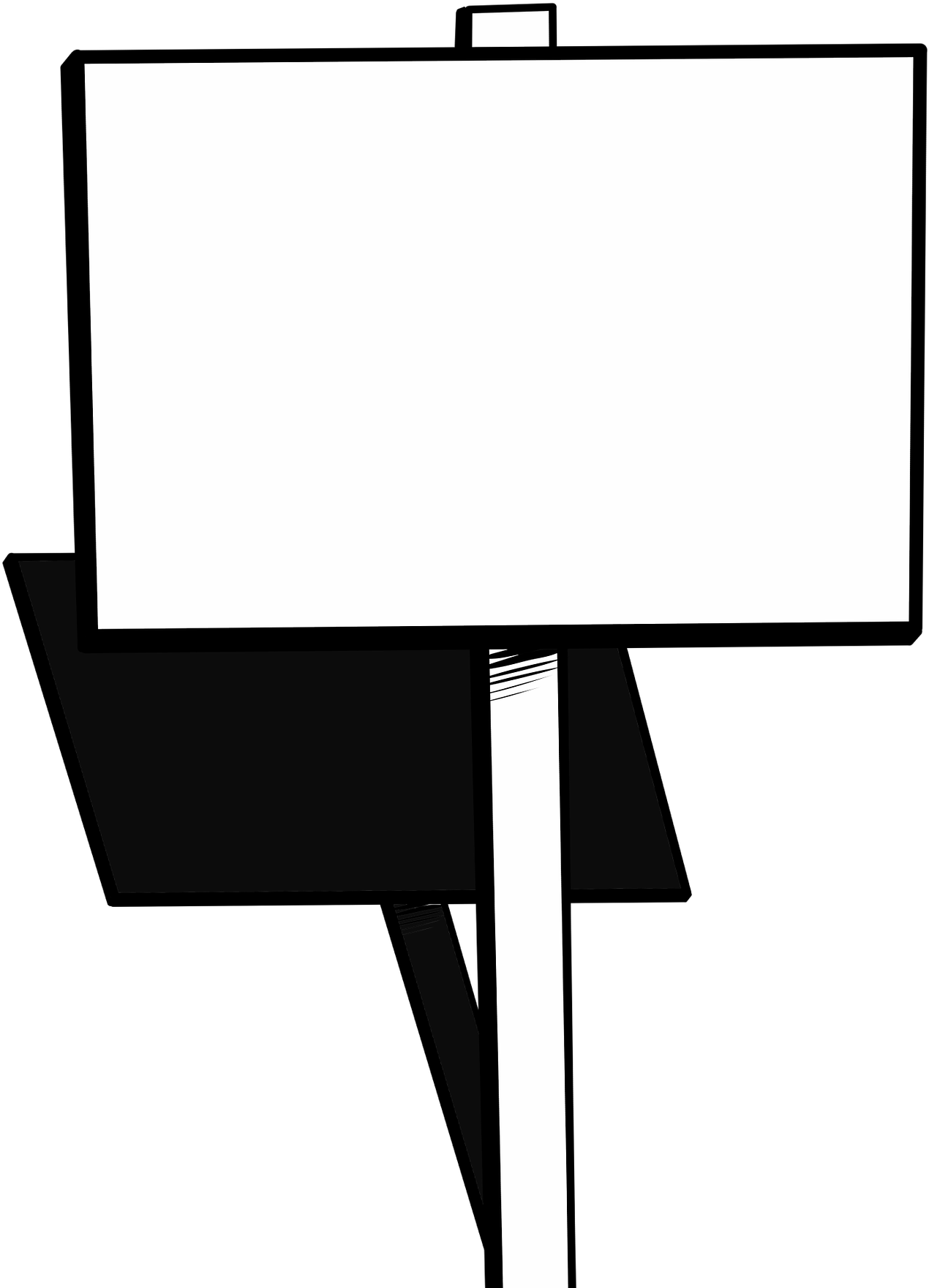 Empty Campaign Sign - Placard Png (1371x1920)