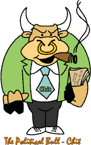 Political Bull Chit - Cartoon (451x500)
