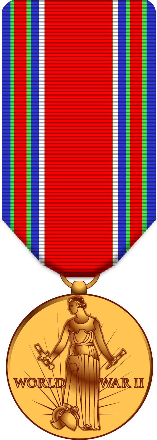 Medals Clipart War Medal - Wwii Victory Medal Png (504x1421)