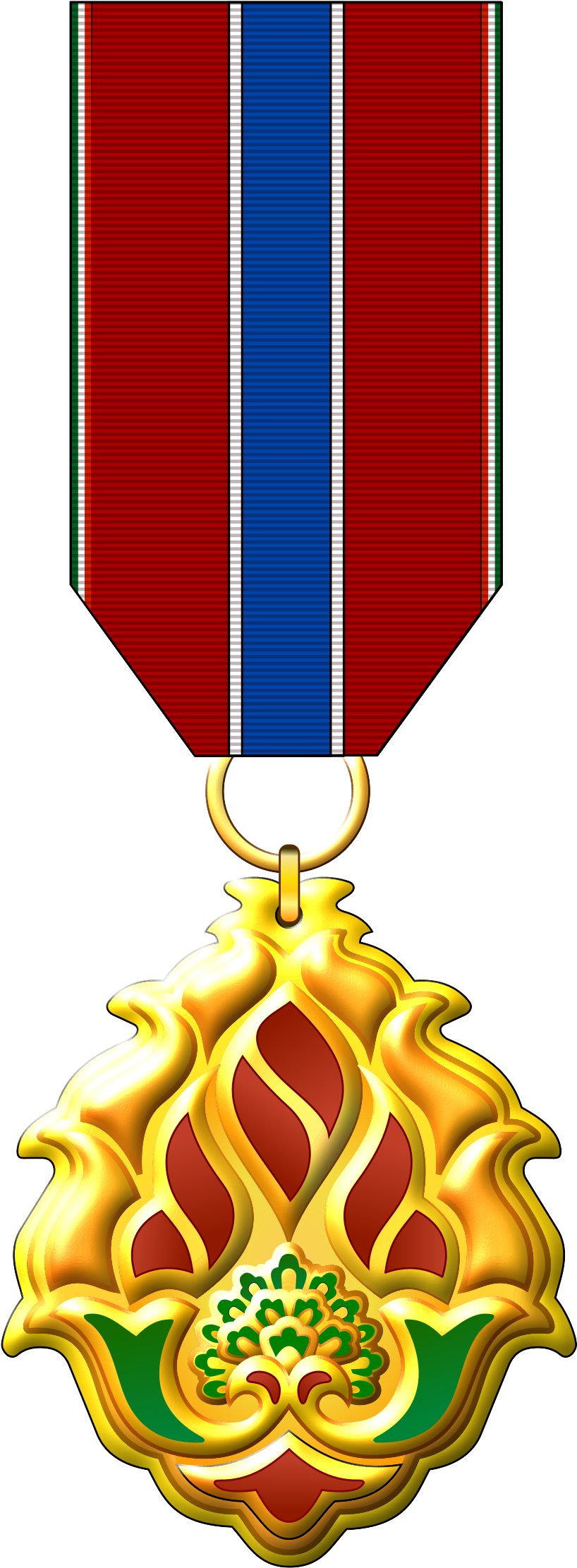 Gold Medal Clipart 19, - Medal Of Courage Png (1000x2392)