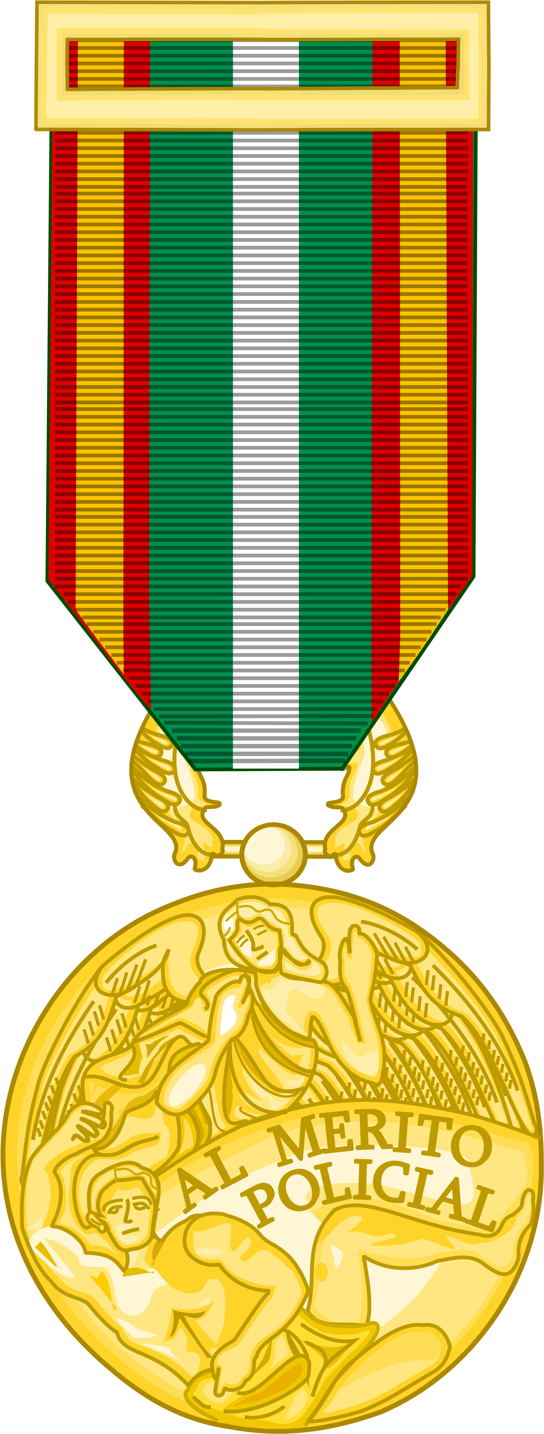 Gold Medal Clipart 22, - Gold Medal Of Spain (2000x5135)