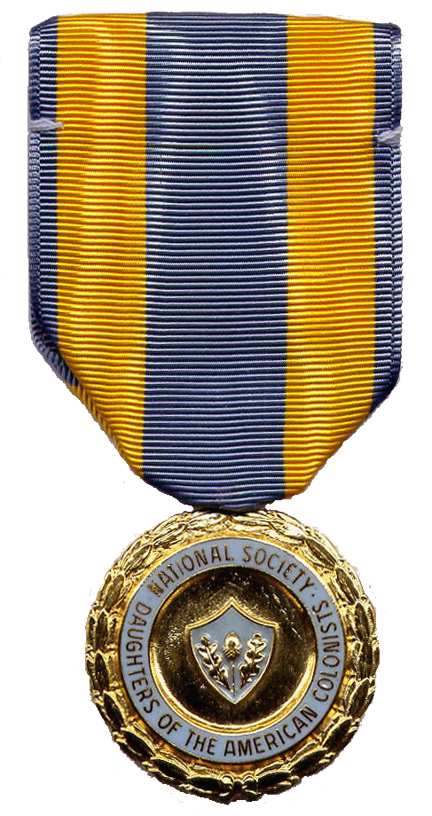 Medal Of Award - National Society Daughters Of The American Colonists (518x964)