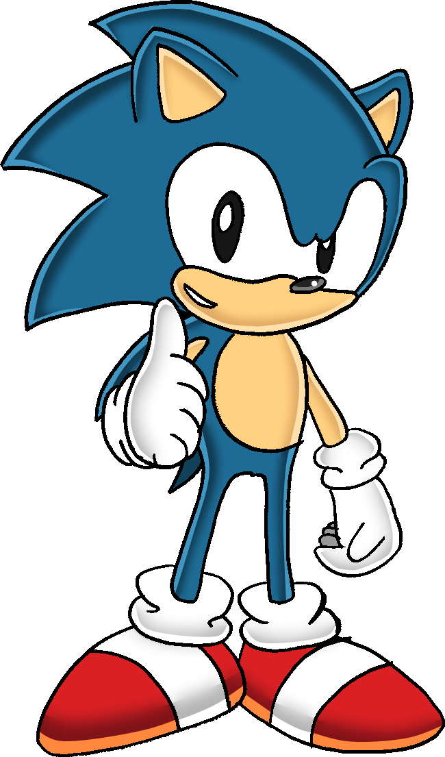 Sonic The Hedgehog Clipart Classic - Sonic The Hedgehog Classic (650x1105)