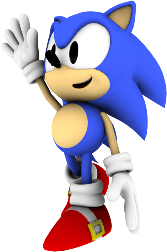 Sonic The Hedgehog Clipart Classic - Classic Sonic The Hedgehog (894x894)