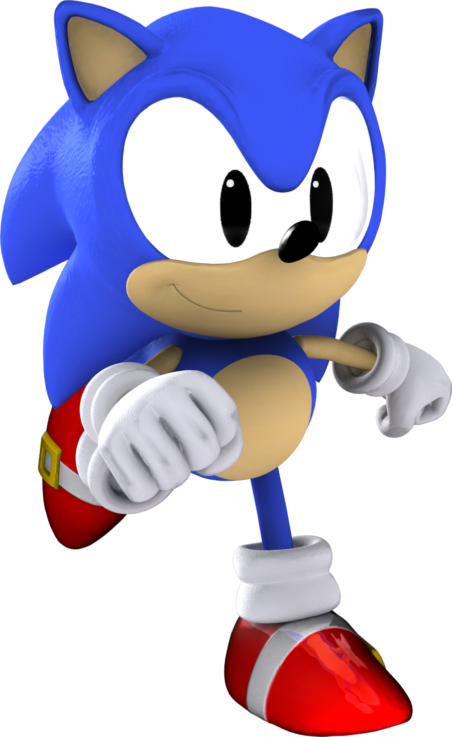 Sonic The Hedgehog Clipart Classic - Classic Sonic The Hedgehog 3d (900x1467)
