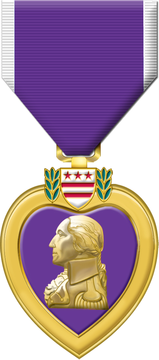 Related Purple Heart Medal Clipart - Purple Heart (510x1149)